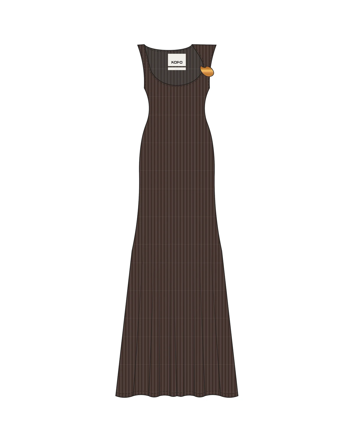 The Mocha Maxi flat sketch